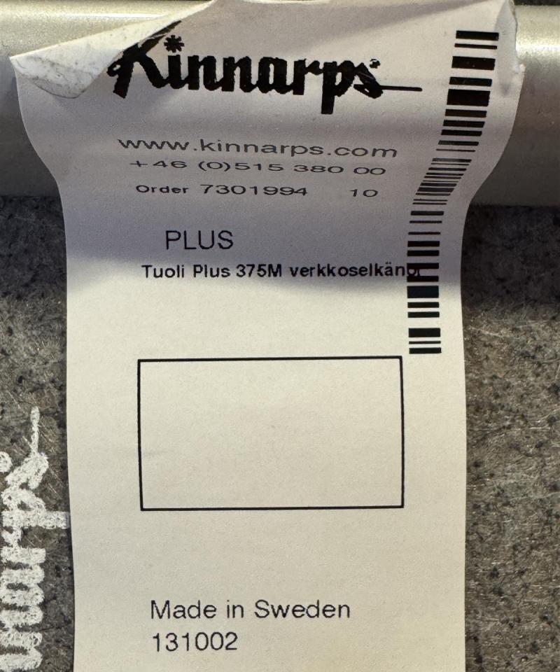 Kinnarps Plus 375M tuolit (4kpl) musta