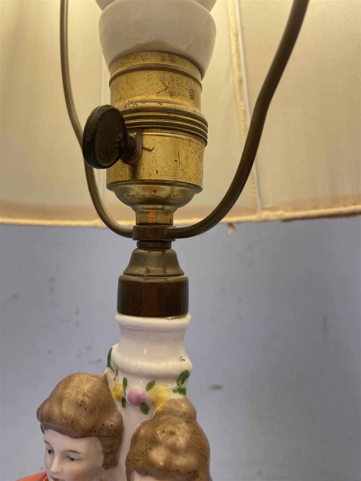 Vintage posliini pöytävalaisin