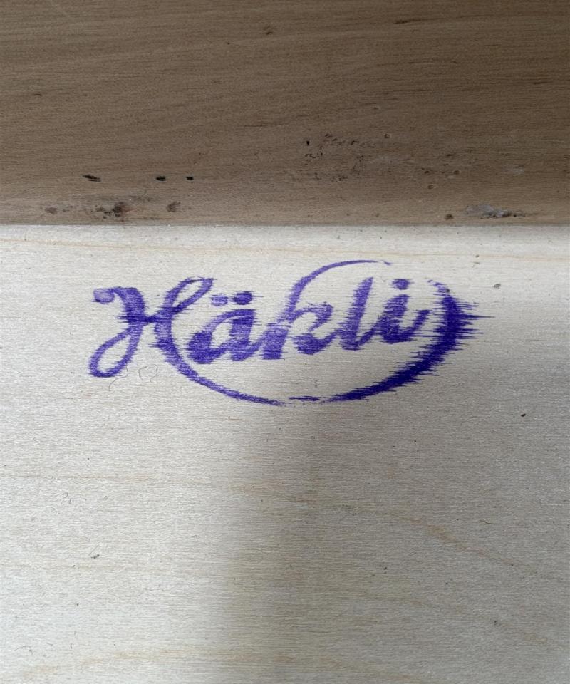 Häkli vintage teak senkki