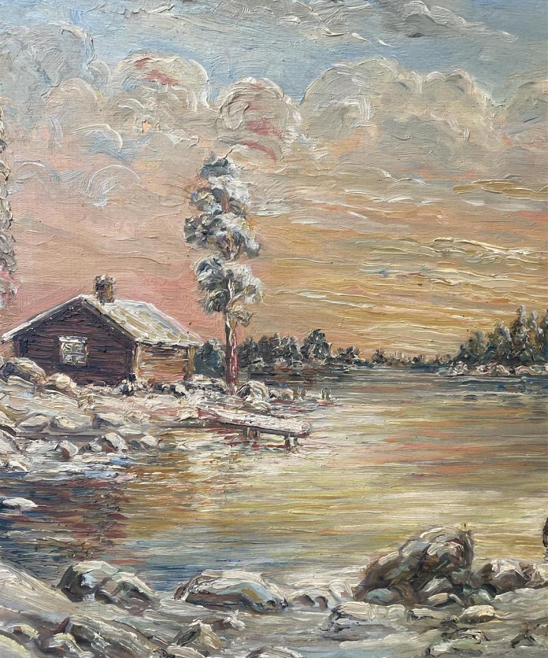 Taulu Maisema öljyväri, Toivonen -47