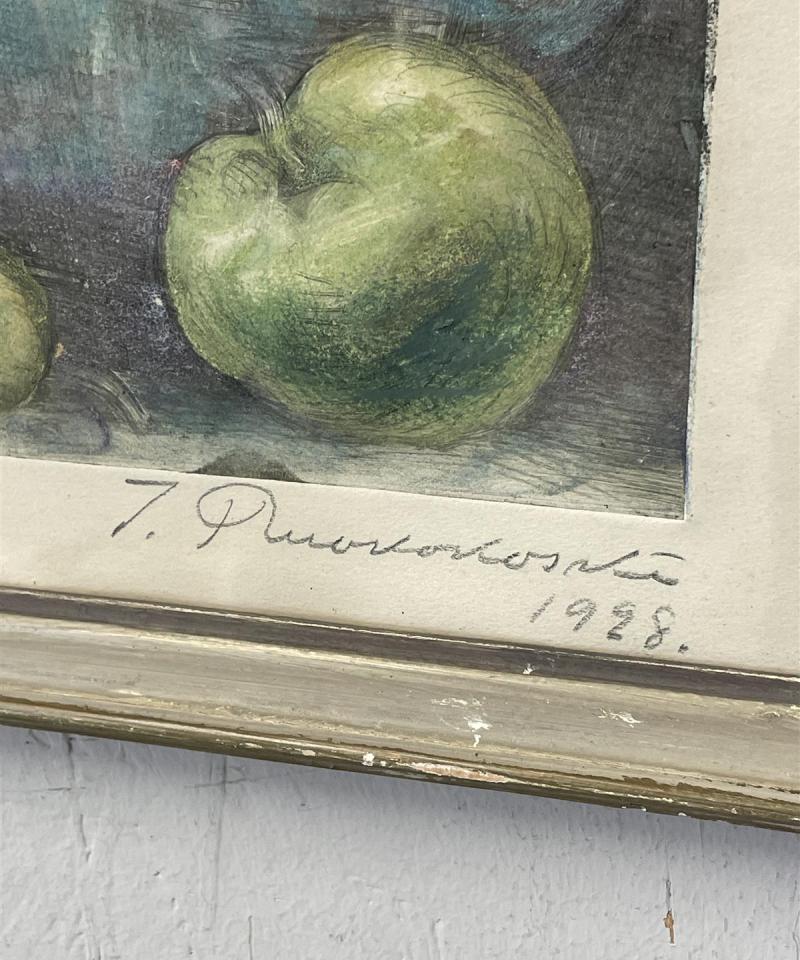 Taulu Asetelma värietsaus, Jalmari Ruokokoski 1928