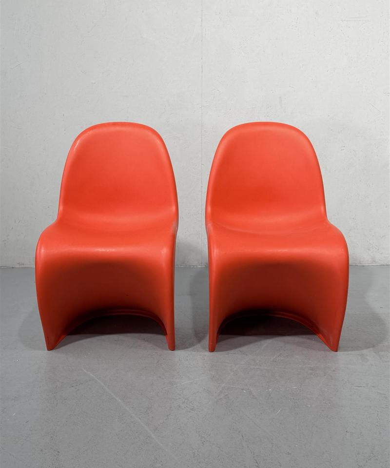 Verner Panton tuolit (2kpl) oranssi