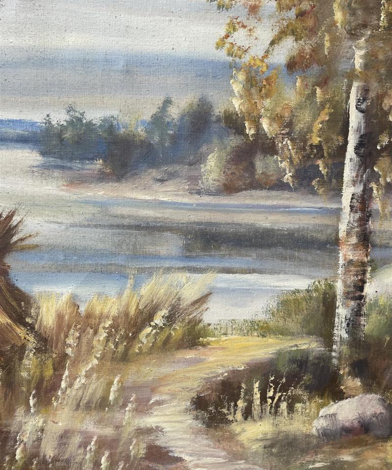 Taulu Maisema öljyväri, Helge Monten