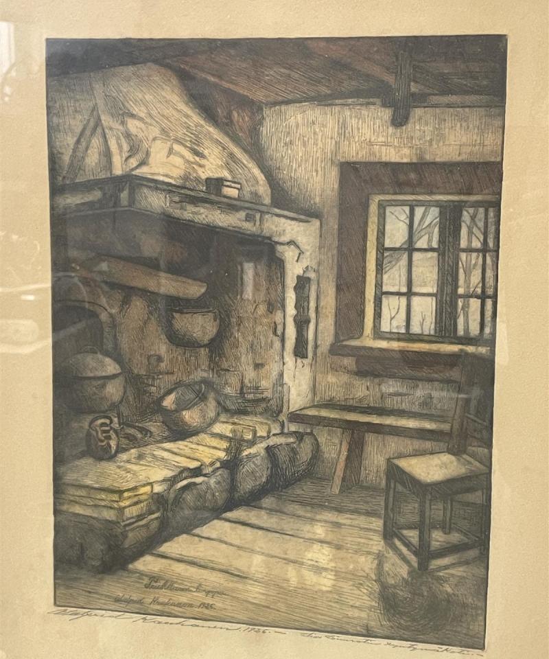 Taulu värietsaus, Walfrid Kauhanen 1926