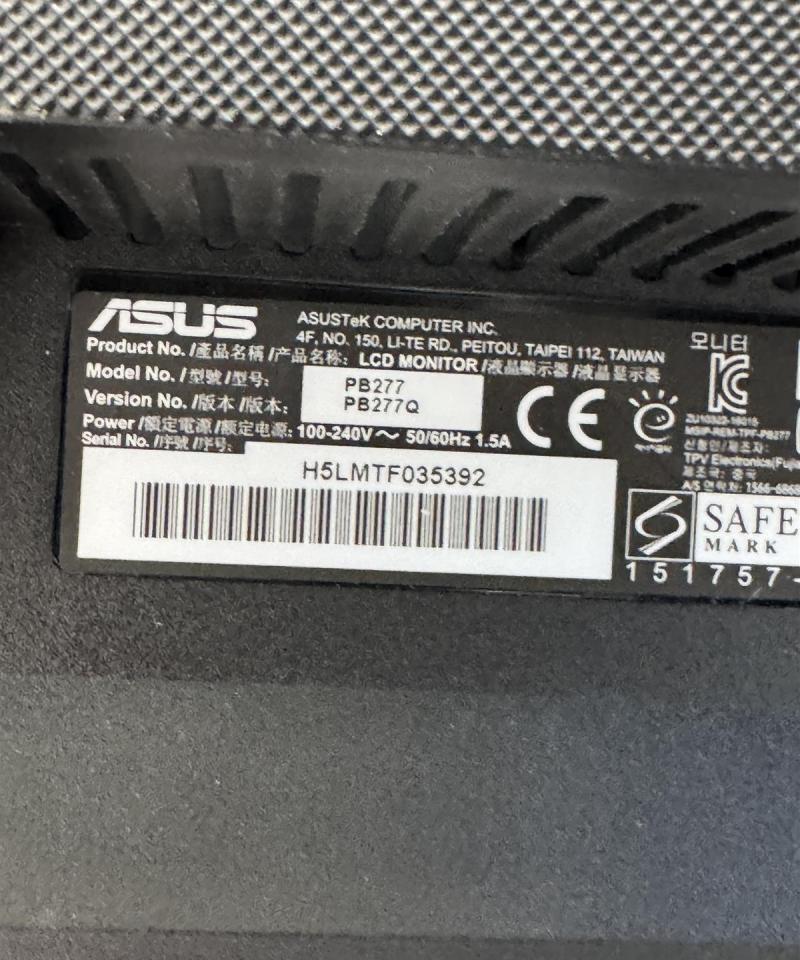 ASUS PB277Q näyttö