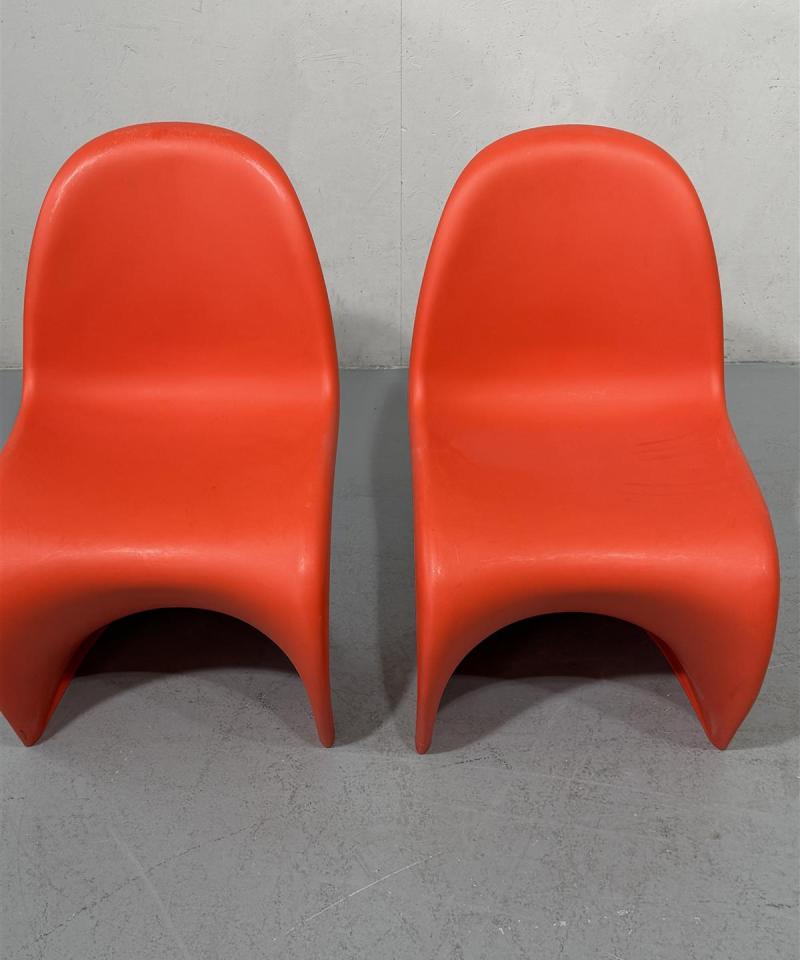 Verner Panton tuolit (2kpl) oranssi