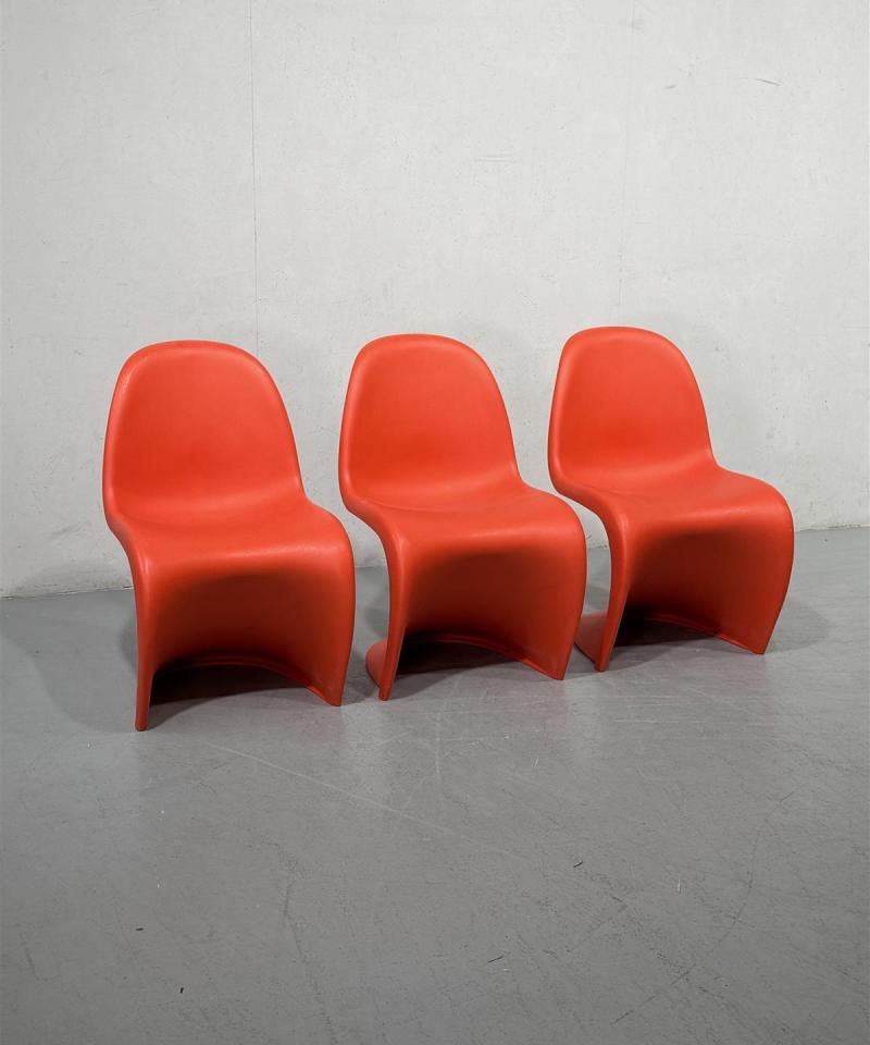 Verner Panton tuolit (3kpl) oranssi