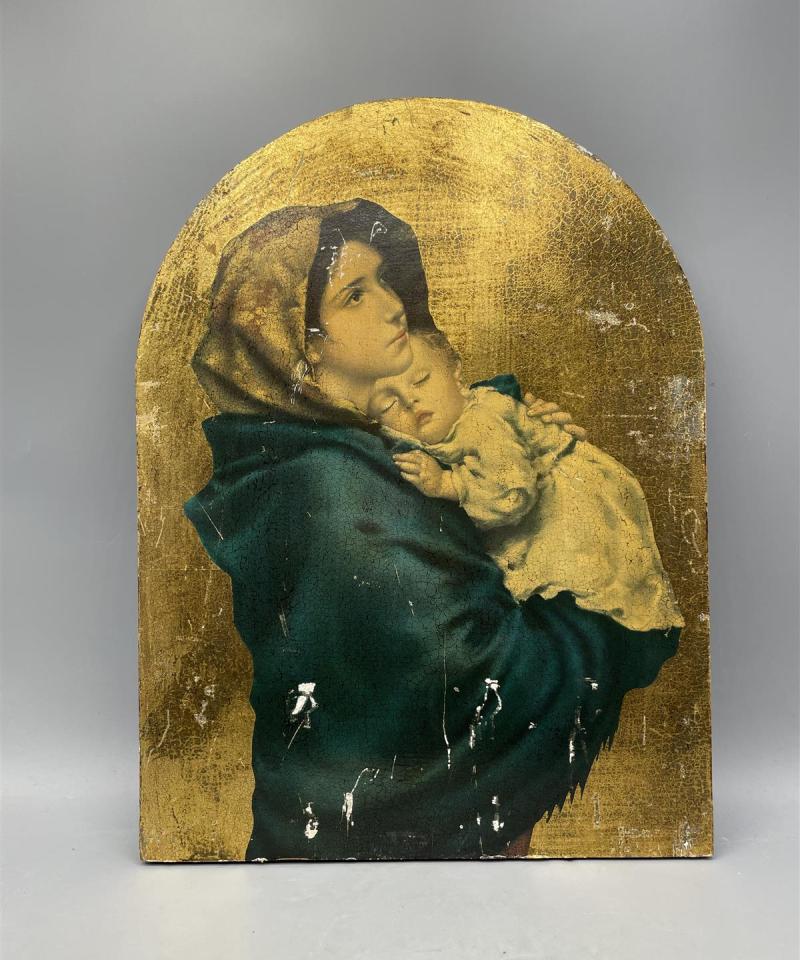 Madonnina ikoni levyllä