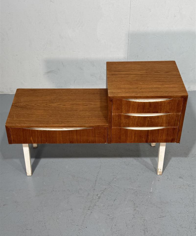 Retro puhelinpöytä teak