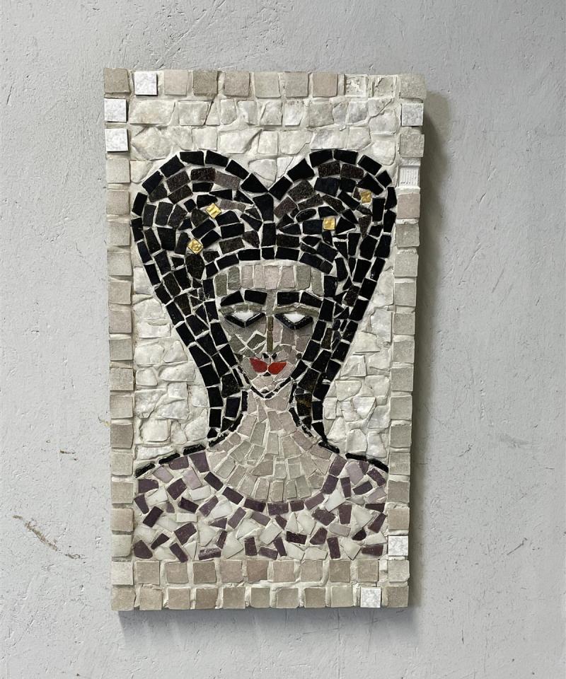 Mosaiikkitaulu Nainen, E Savelius 1961