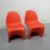 Verner Panton tuolit (2kpl) oranssi