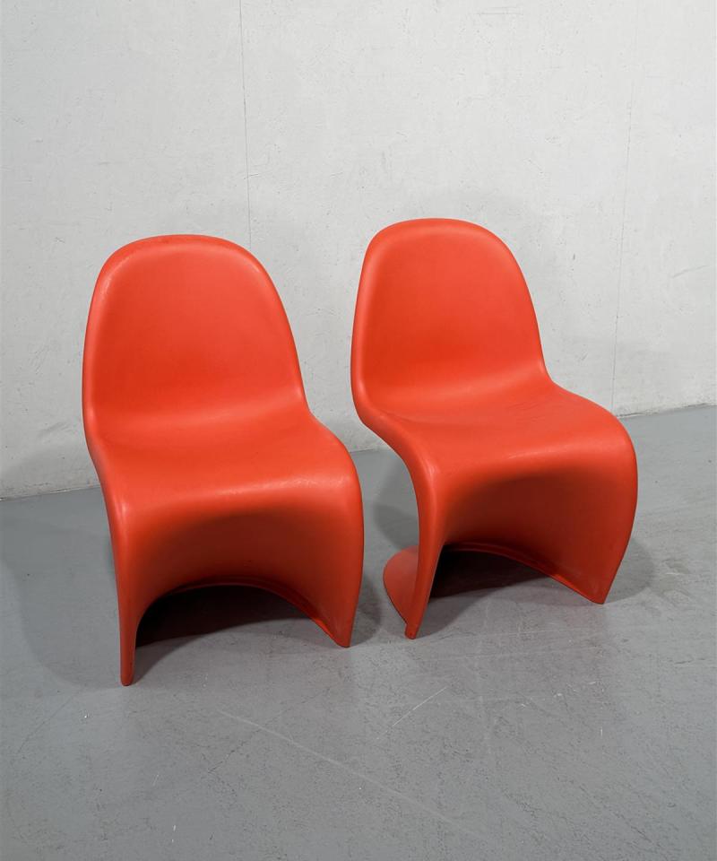 Verner Panton tuolit (2kpl) oranssi