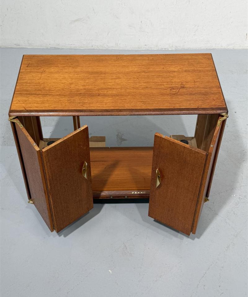 Vintage teak Fenno radiokaappi