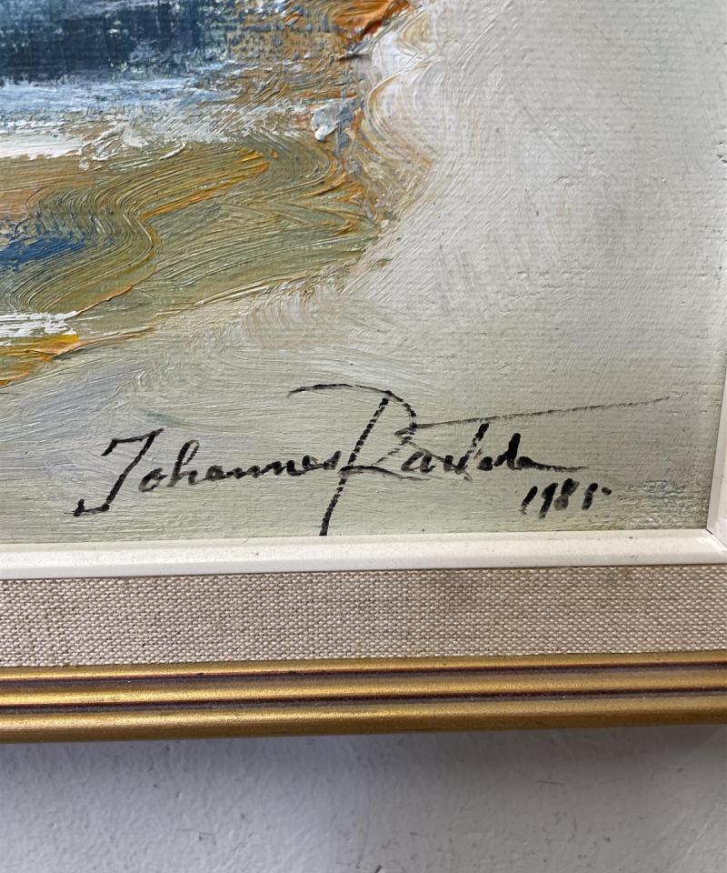 Taulu Maisema öljyväri, Johannes Rantala