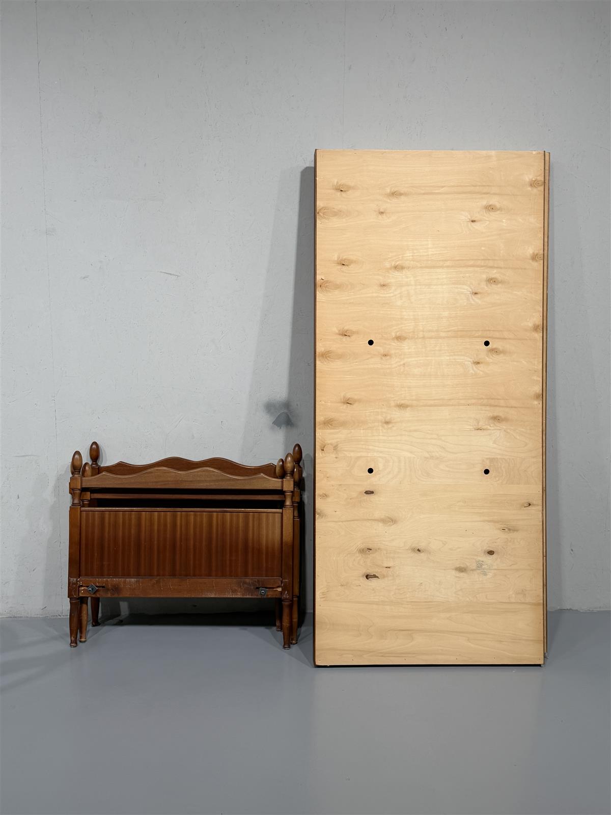 Vintage sängyn runko (2kpl) 90x200