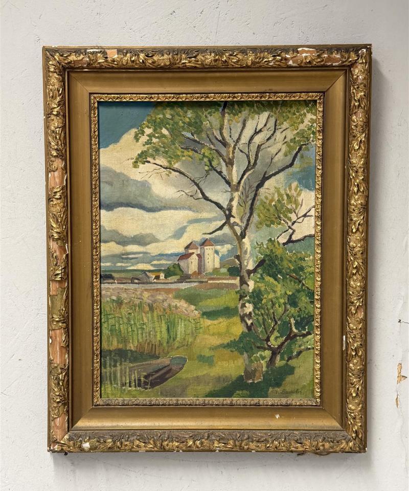 Taulu öljyväri maisema V. Brander