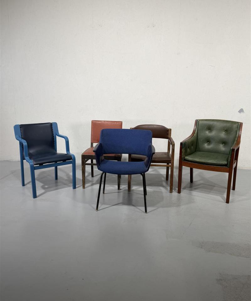 Erilaiset vintage tuolit (5kpl)