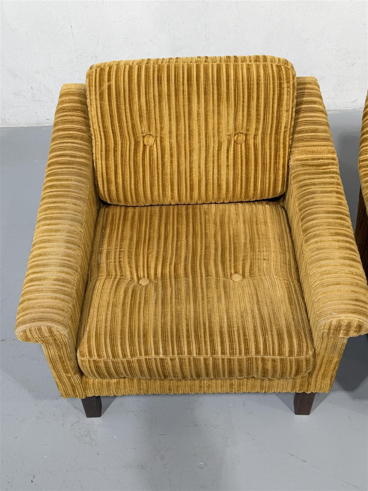 Vintage Asko nojatuolit (2kpl) keltainen