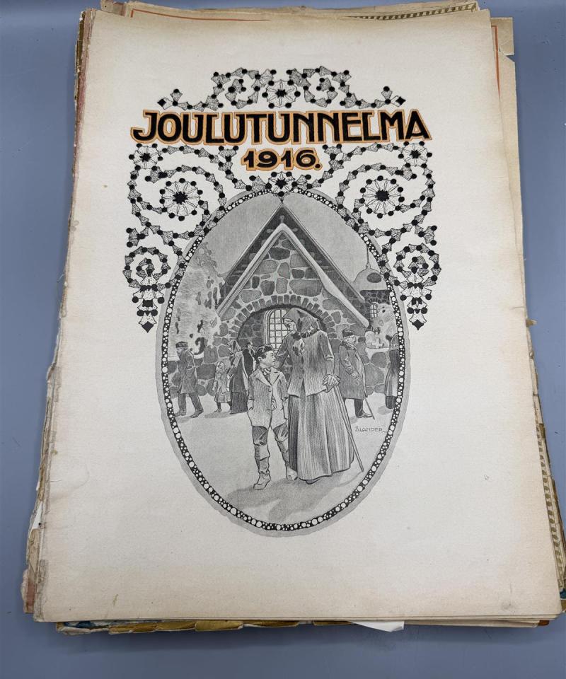 Antiikkiset joululehdet (13 kpl)