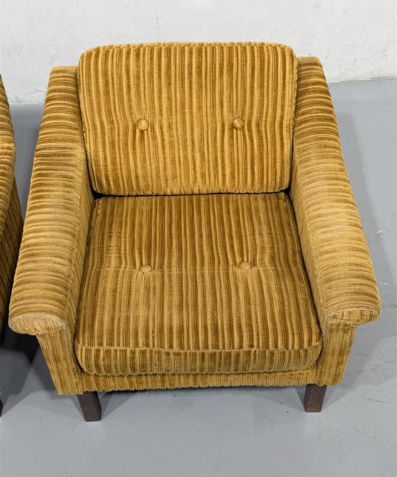 Vintage Asko nojatuolit (2kpl) keltainen