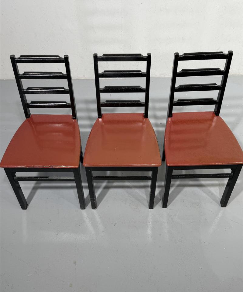 Vintage tuolit (3kpl) vinyyli-istuin