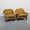 Vintage Asko nojatuolit (2kpl) keltainen
