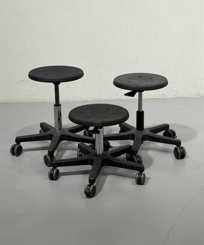 Työtuolit 35-45cm (3kpl) musta