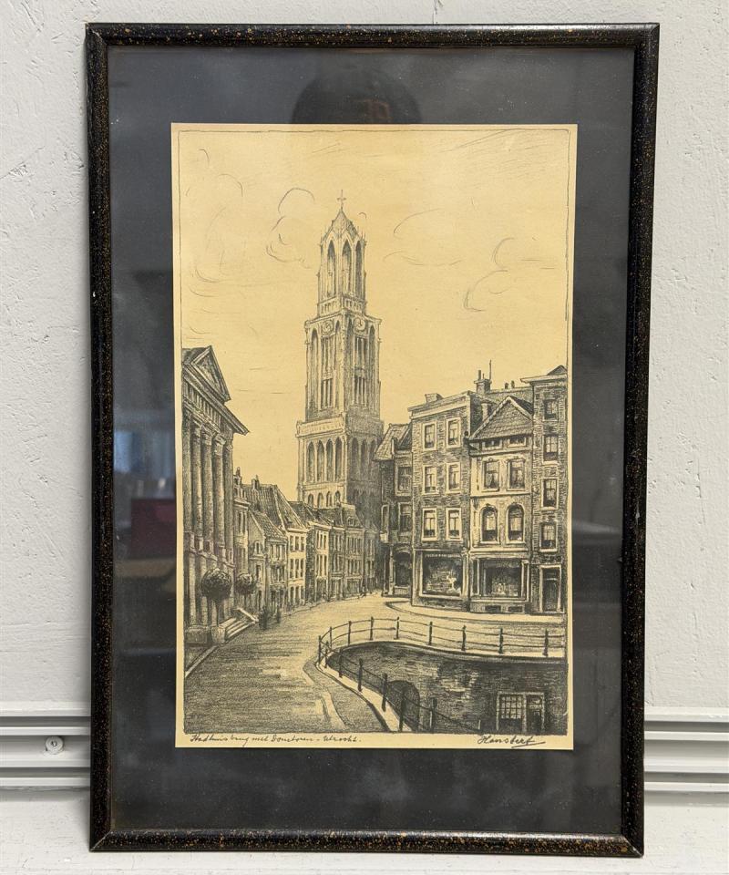 Taulu piirustus Domtoren Utrecht