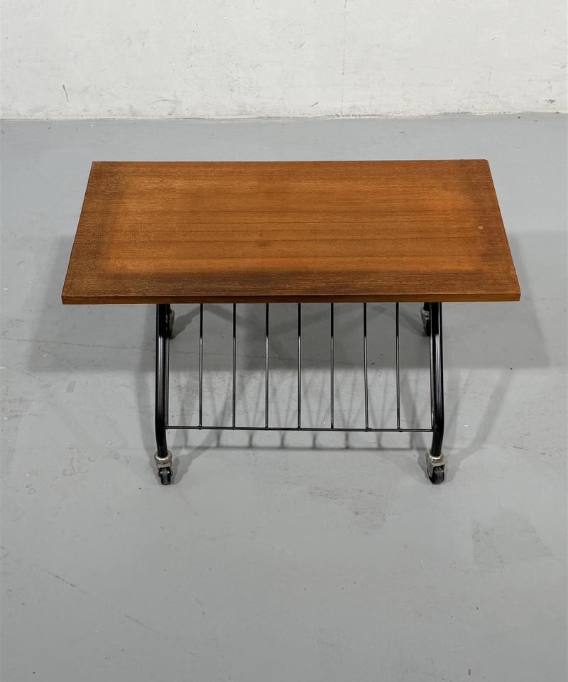 Vintage teak lehtiteline, taittuva