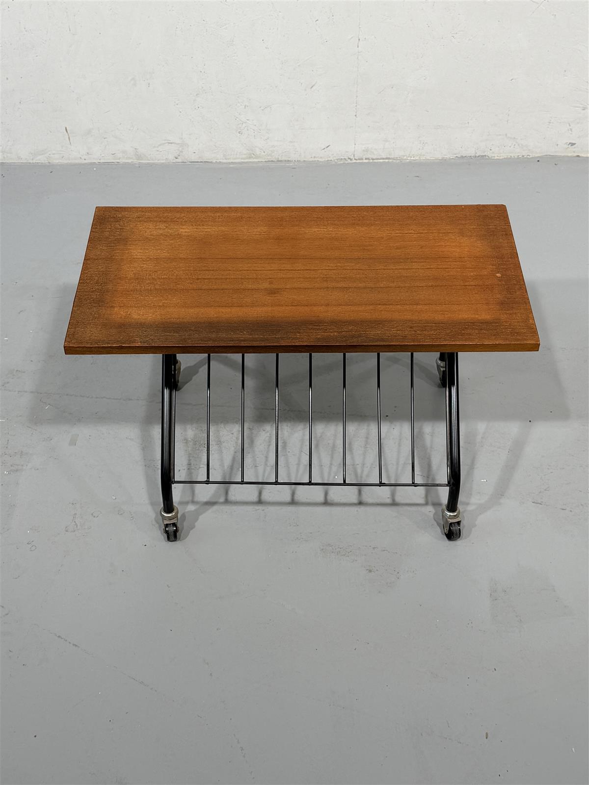 Vintage teak lehtiteline, taittuva
