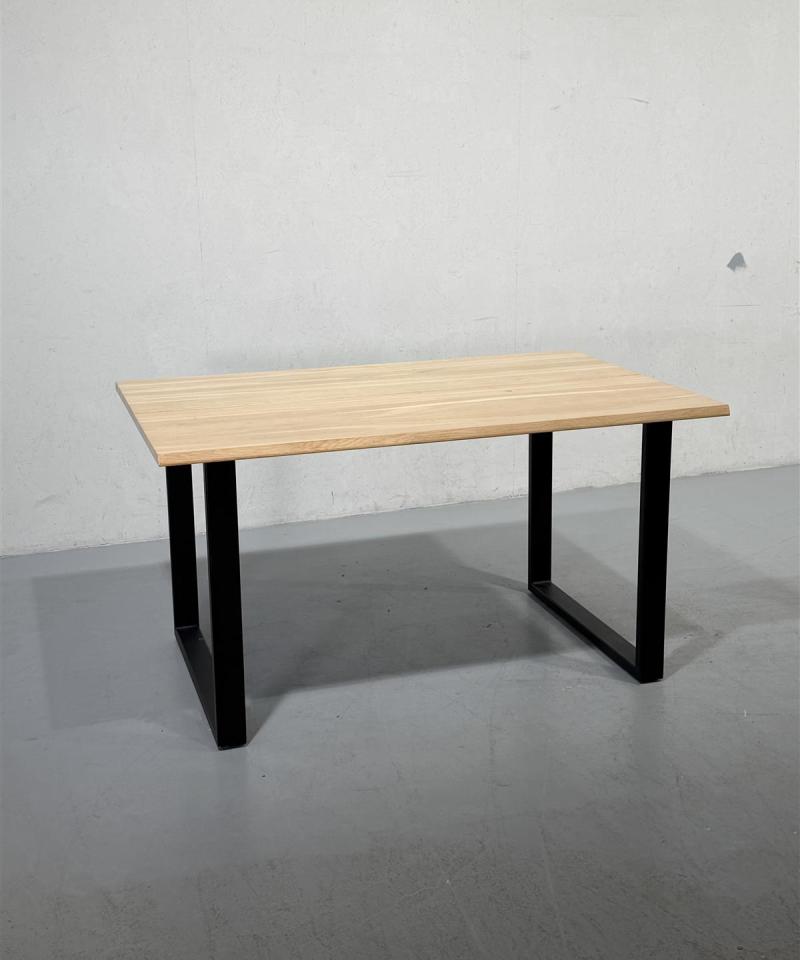 Hanko lankkupöytä 140x90 metallijaloilla