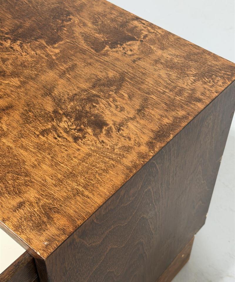 Asko Vintage lipasto ruskea, 3 tasoa