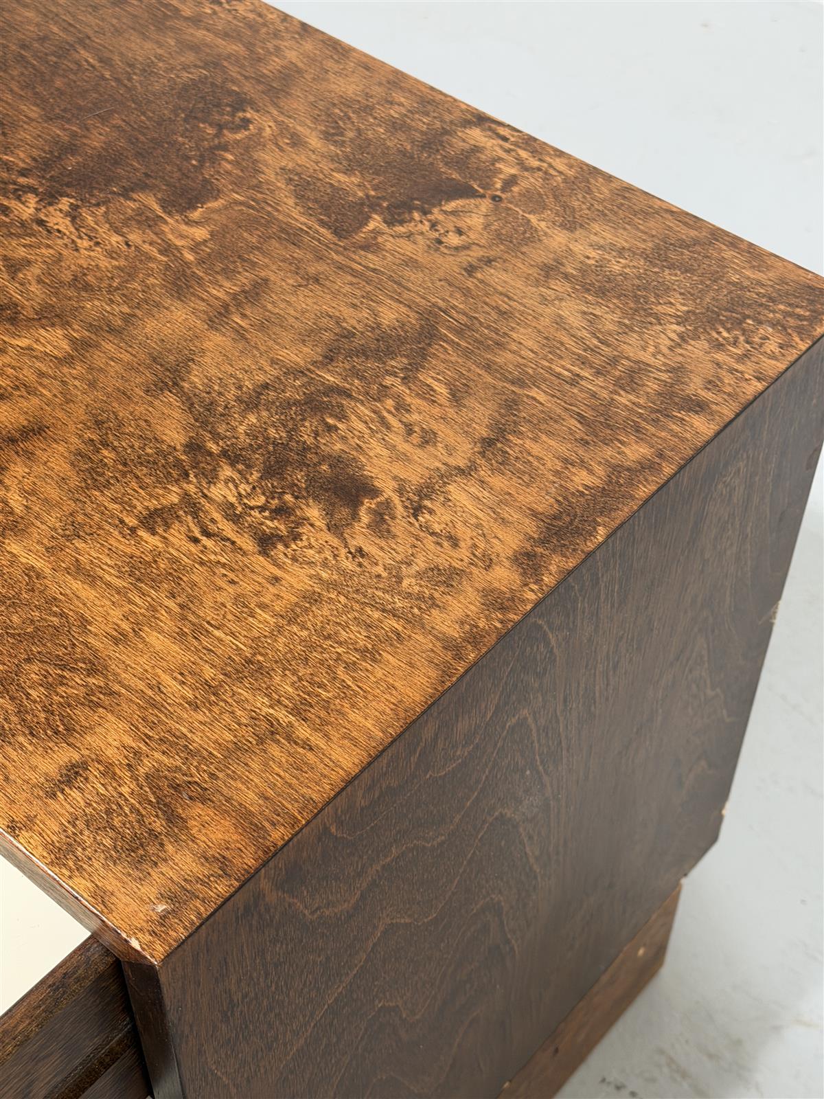 Asko Vintage lipasto ruskea, 3 tasoa