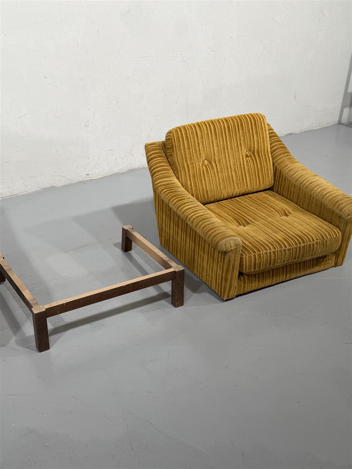 Vintage Asko nojatuolit (2kpl) keltainen