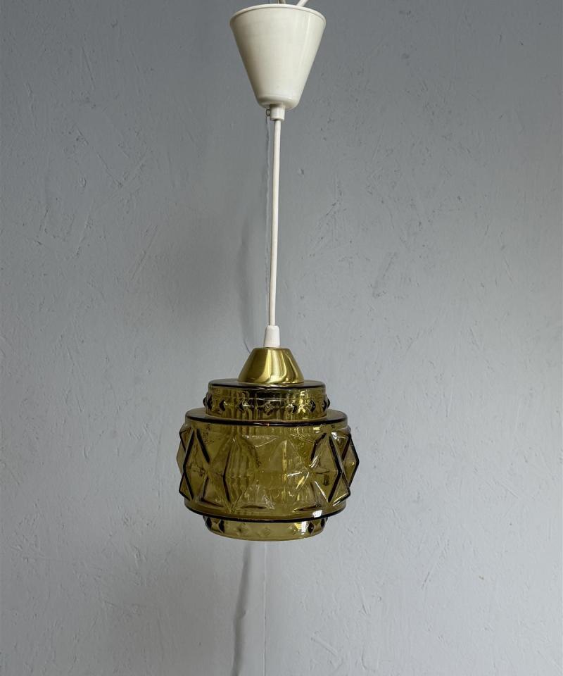 Vintage kattolamppu lasi