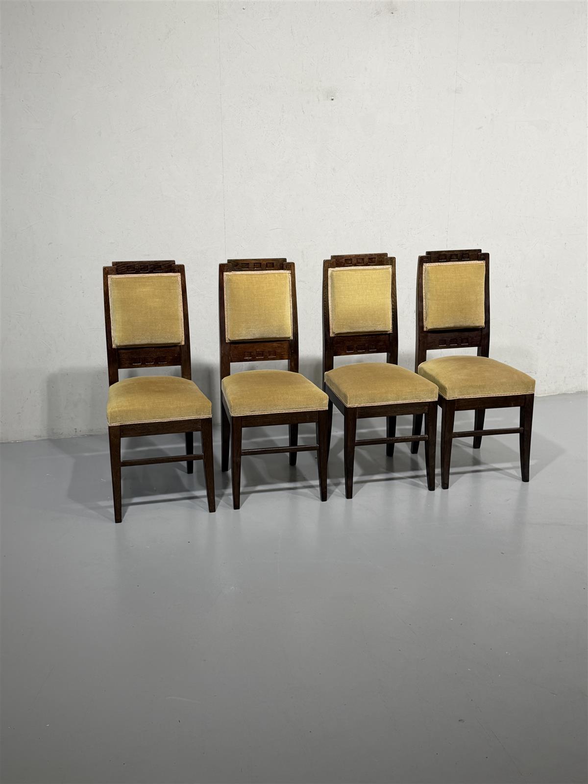 Art deco tuolit (4kpl) sametti