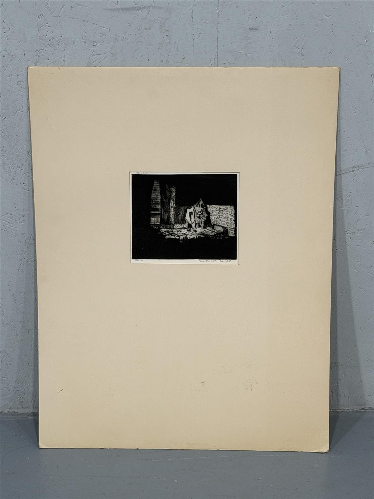 Taulu etsaus Eino Vesalainen 1967
