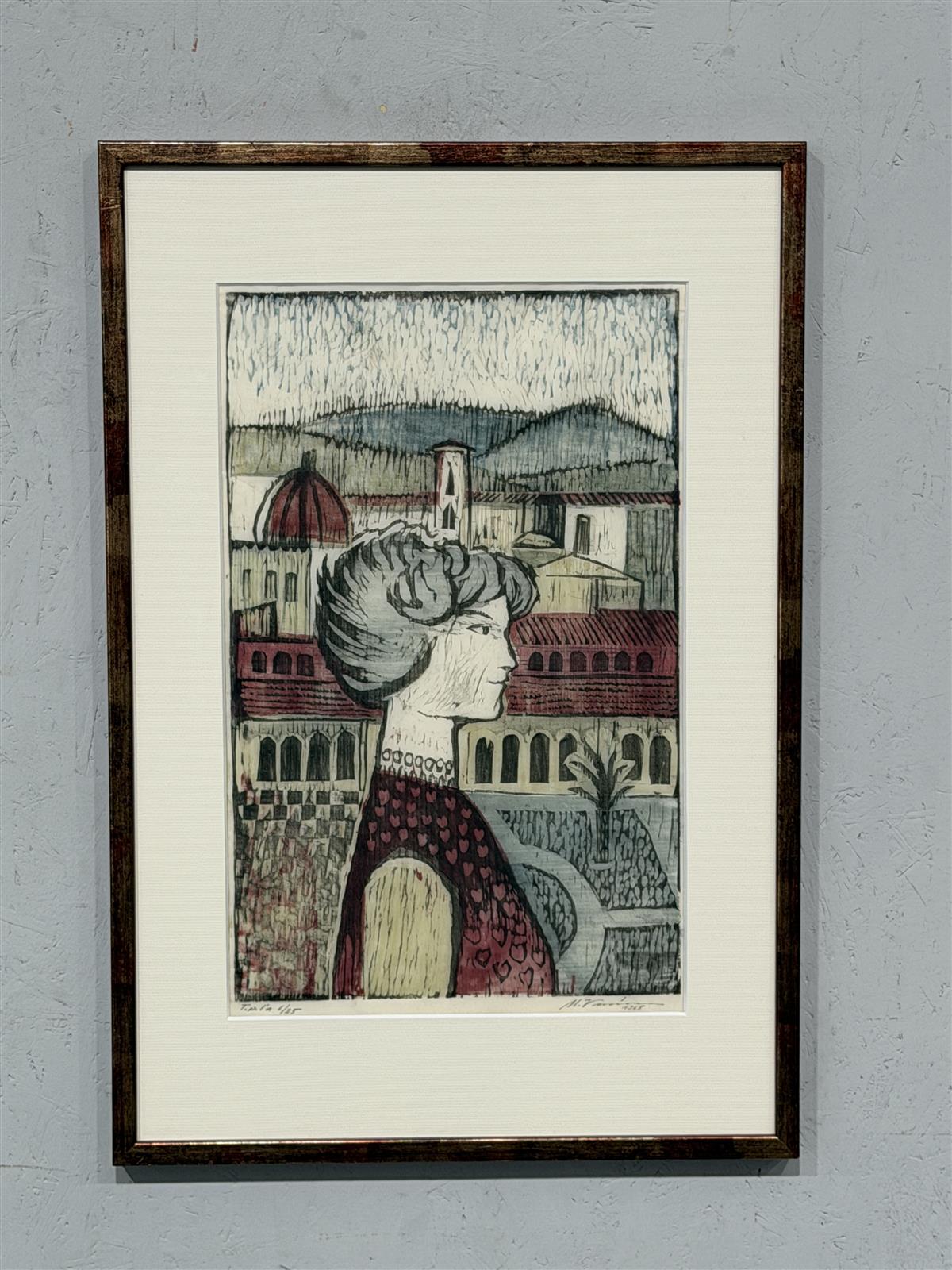 Taulu puupiirros M V 1965
